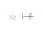 White gold star earrings 9k  (code S248725)
